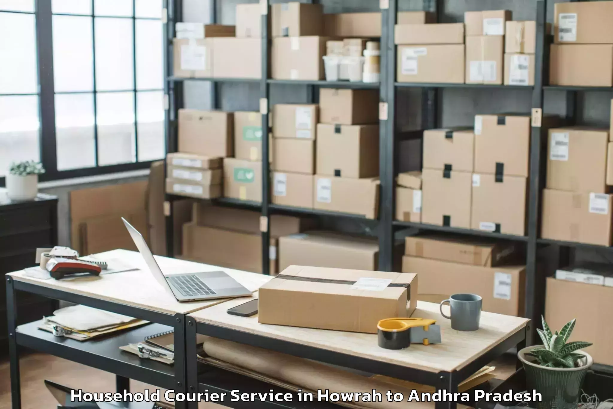 Professional Howrah to Veldurthi Household Courier